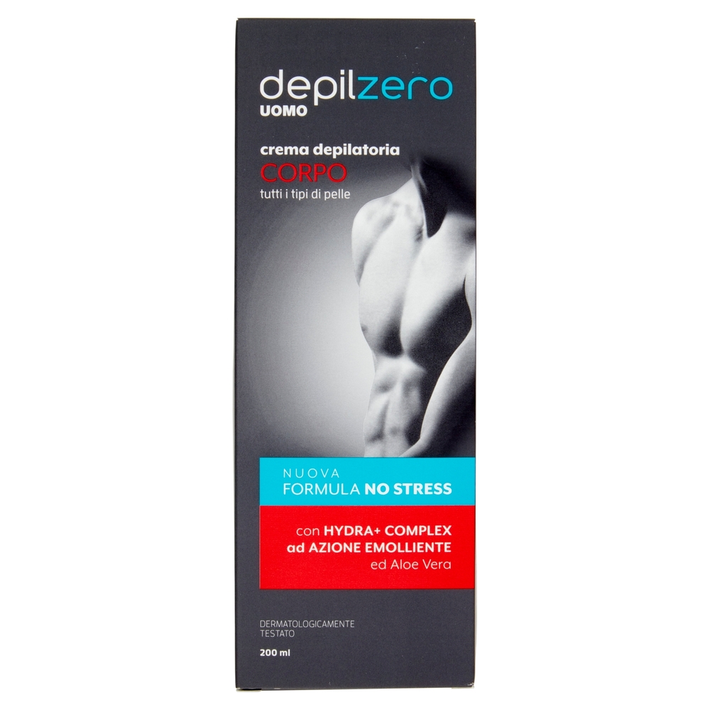depilzero Uomo crema depilatoria Corpo 200 ml